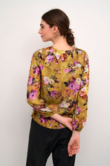 Culture Kimly Dittemarie Blouse - Pink/Yellow