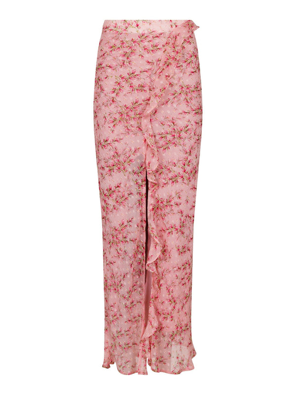 Neo Noir Vinza Dot Print Skirt - Rose