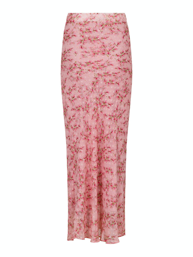 Neo Noir Vinza Dot Print Skirt - Rose