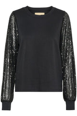 Culture Sula Chabrina Sequins Blouse - Black