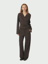 Neo Noir Nathalie Pants - Dark Brown