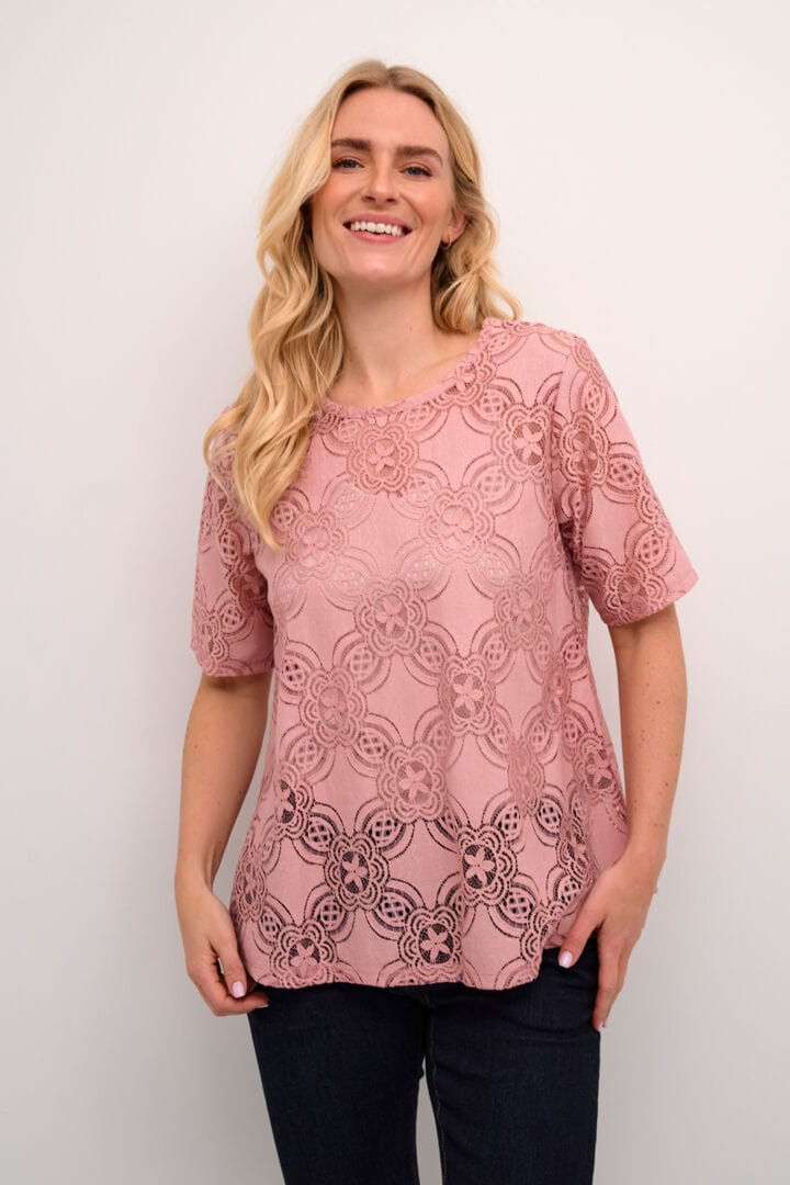 Culture Henriette Olu SS Blouse - Pale Mauve