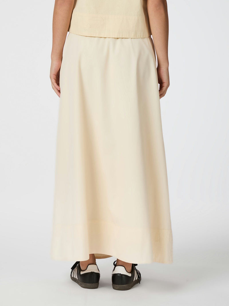 Neo Noir Link C Poplin Skirt -Light Yellow