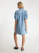 Neo Noir Alma Denim Dress - Stonewash