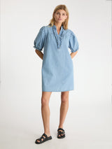 Neo Noir Alma Denim Dress - Stonewash