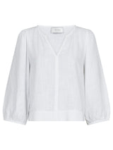 Neo Noir Sarla Soft Linen Blouse - White