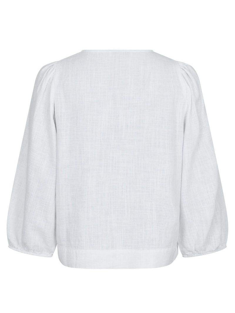 Neo Noir Sarla Soft Linen Blouse - White