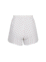 Neo Noir Merritt Pointelle Heart Shorts - White