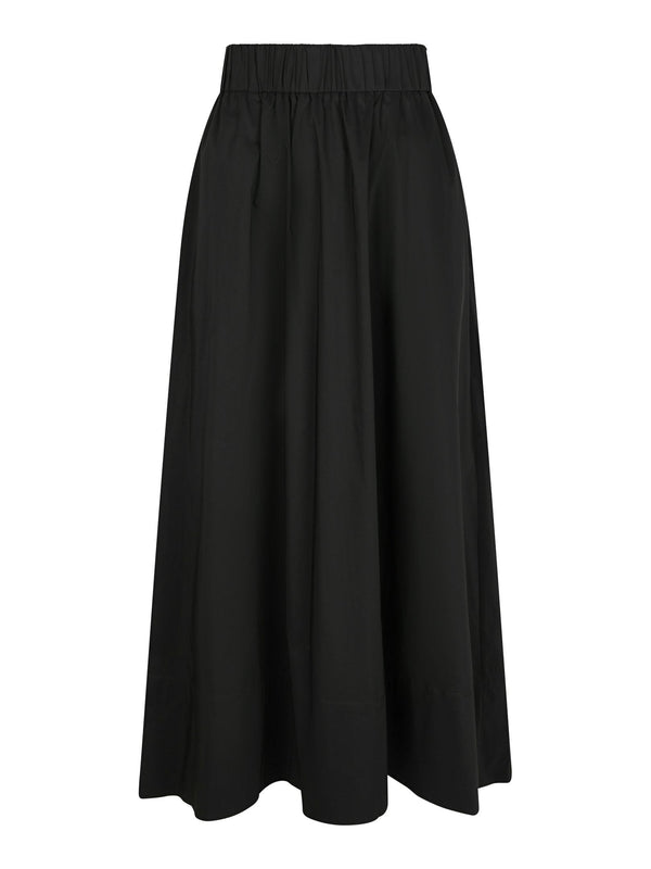 Neo Noir Yara Long Poplin Skirt - Black