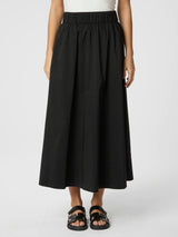 Neo Noir Yara Long Poplin Skirt - Black