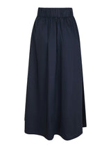 Neo Noir Yara Long Poplin Skirt - Navy