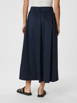 Neo Noir Yara Long Poplin Skirt - Navy