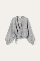 Noella Maelee Knit Cardigan - Medium Grey Melange