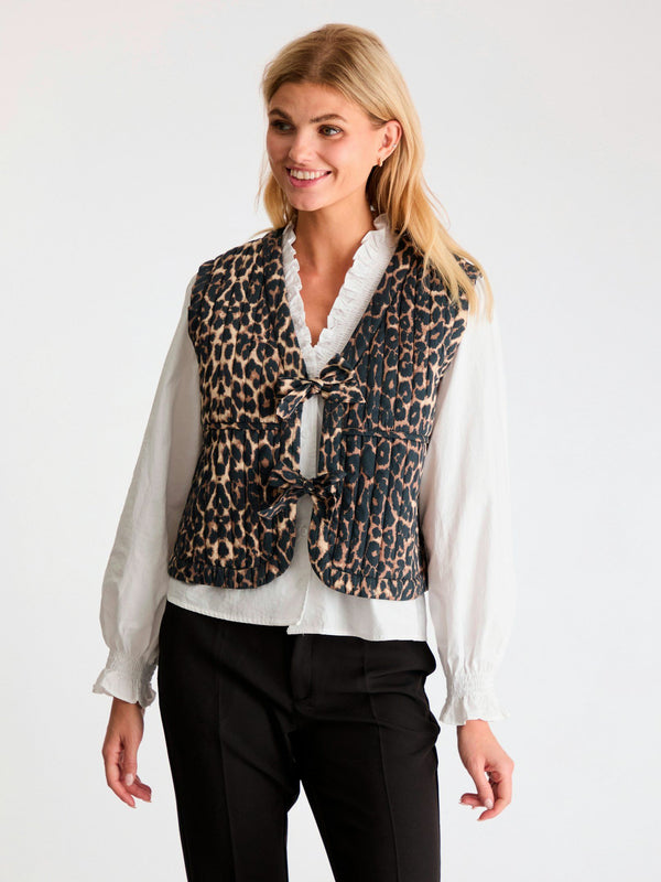 Neo Noir Crissa Leo Vest - Leopard