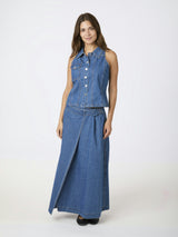 Neo Noir Nina Wrap Denim - Blue