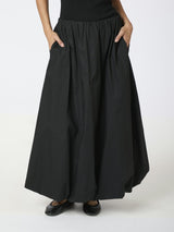 Neo Noir Ober Long Ballon Skirt - Black