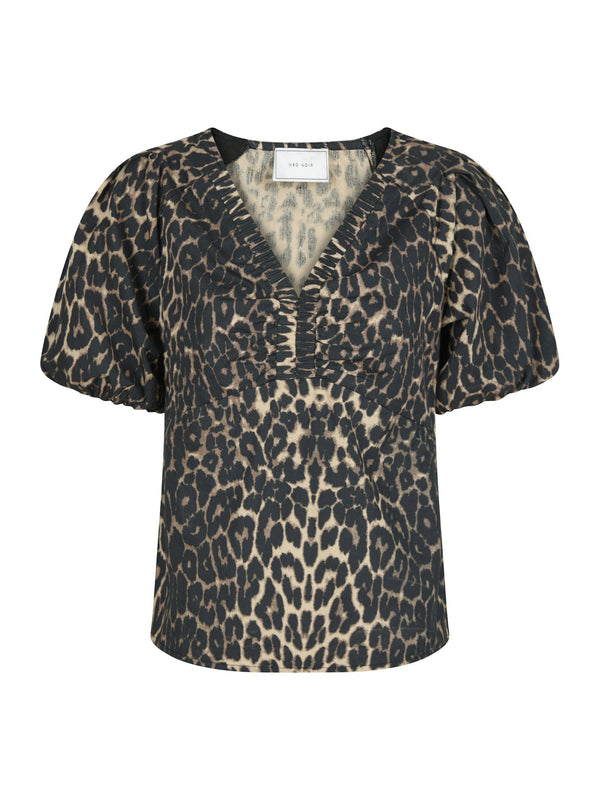 Neo Noir Irina Leo Blouse - Leopard