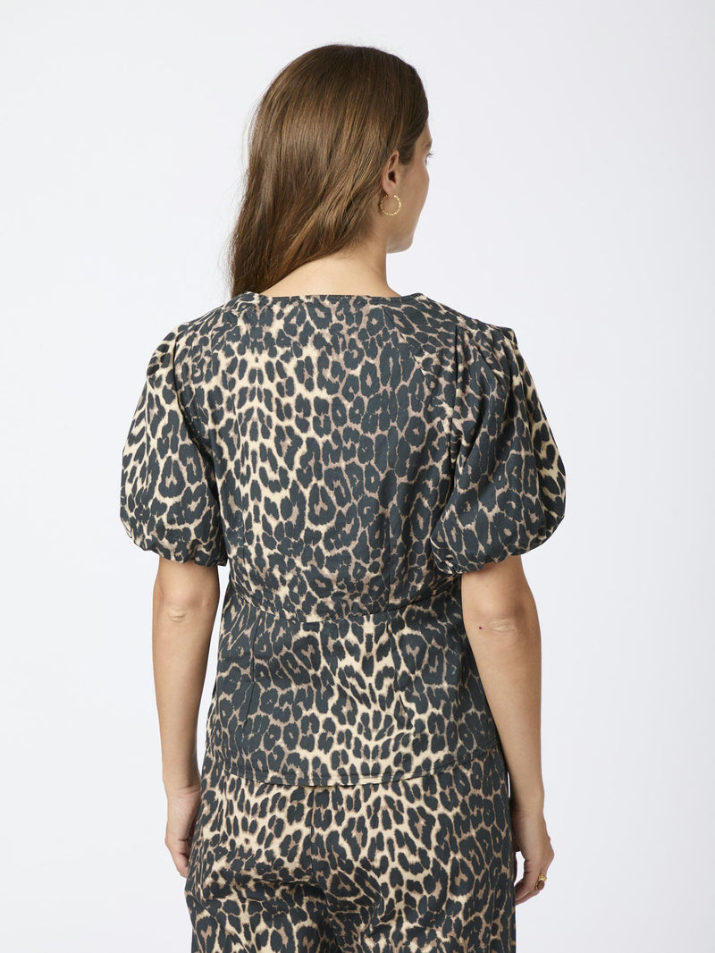 Neo Noir Irina Leo Blouse - Leopard