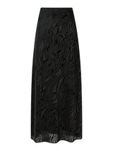 Neo Noir Vicky Zebra Burnout Skirt - Black