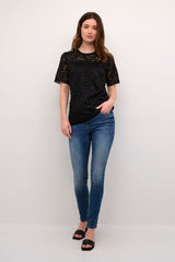 Zophia Nicole SS Blouse - Black
