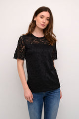 Zophia Nicole SS Blouse - Black