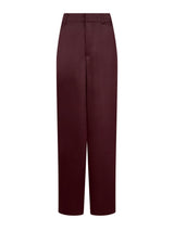 Neo Noir Emmett Heavy Sateen Pants - Burgundy