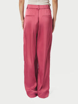 Neo Noir Emmett Heavy Sateen Pants - Cherry Pink