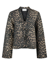 Neo Noir Dubbie Leo Quilt Jacket - Leopard