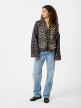 Neo Noir Dubbie Leo Quilt Jacket - Leopard