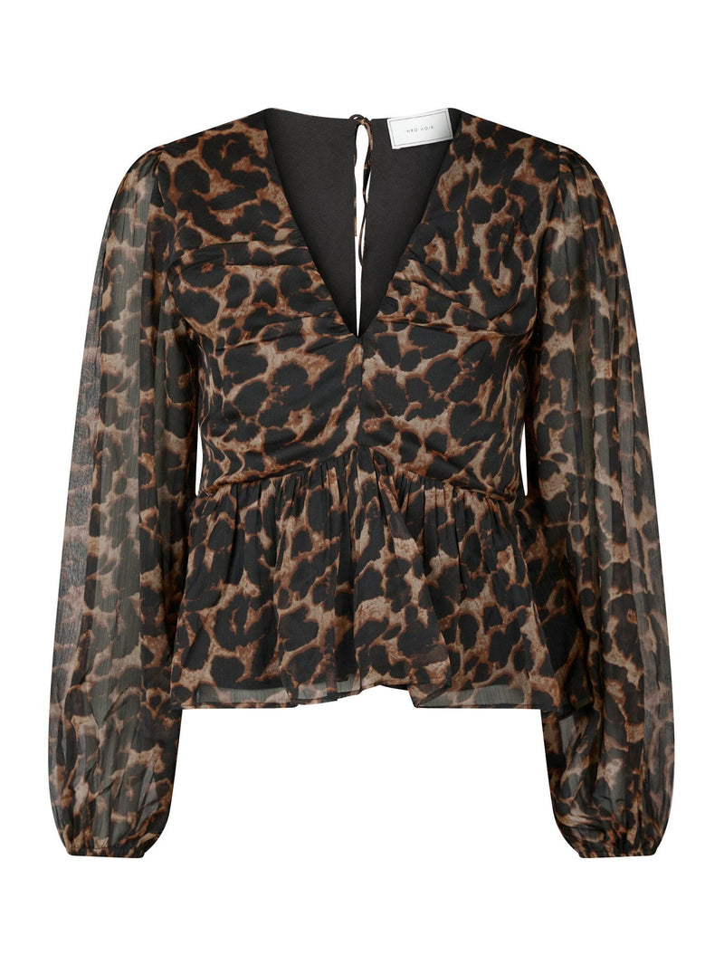 Neo Noir Timmy Leo Blouse - Leopard