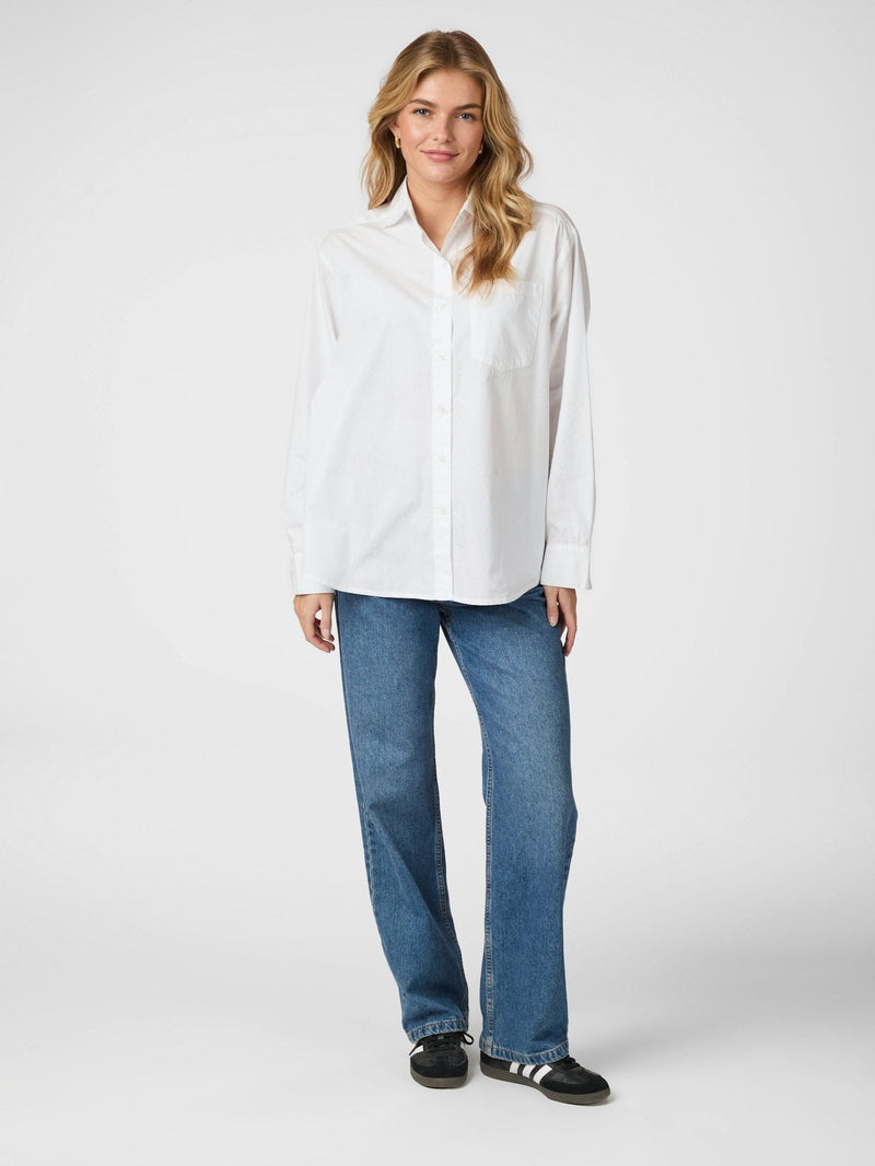 Neo Noir Dalma C Poplin Shirt - White