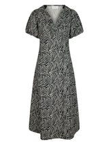 Neo Noir Illana Zebra Dress - Black