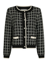 Neo Noir Doro Stitch Knit Cardigan - Black