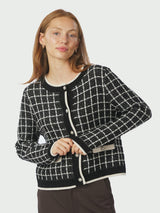 Neo Noir Doro Stitch Knit Cardigan - Black