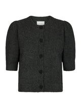 Neo Noir Trudy Deco Knit Cardigan - Antracit Melange