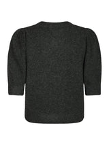 Neo Noir Trudy Deco Knit Cardigan - Antracit Melange