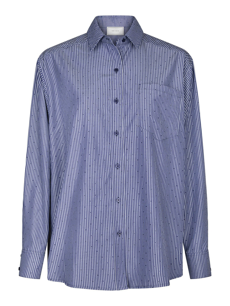 Neo Noir Dalma B Stripe Stone Shirt