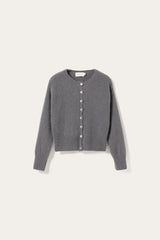 Noella N-Anya Knit Cardigan - Dark Grey Mel