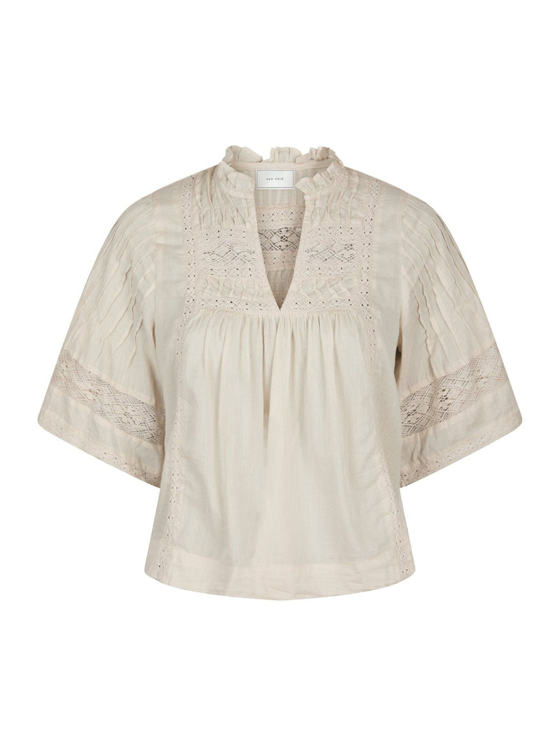 Neo Noir Siama S Voile Blouse - Ivory