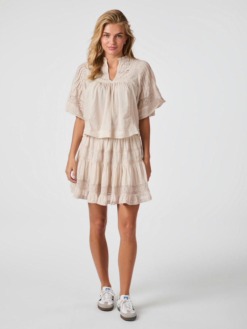 Neo Noir Siama S Voile Blouse - Ivory