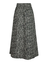 Neo Noir Yara Zebra Long Skirt - Black