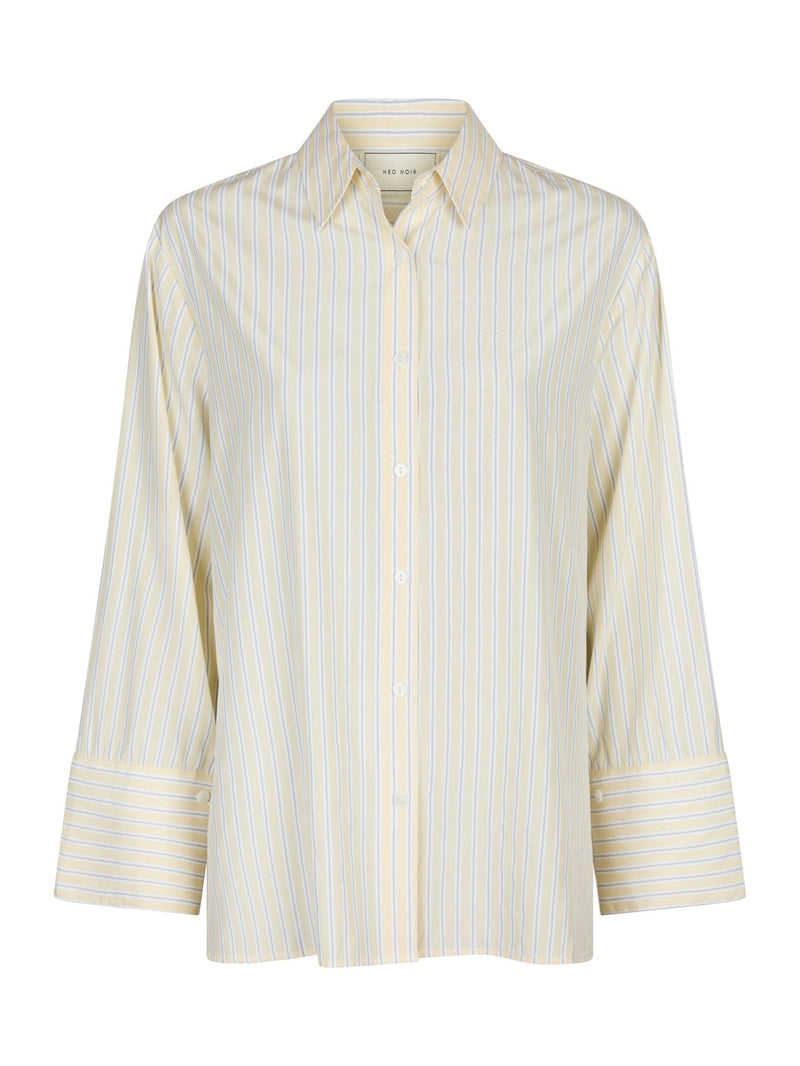 Neo Noir Dita Mini Stripe Shirt - Light Yellow