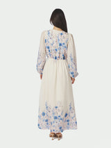 Neo Noir Silfi Flower Pint Dress - Blue