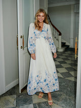 Neo Noir Silfi Flower Pint Dress - Blue