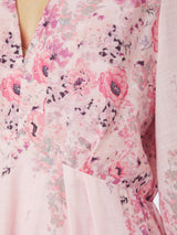 Neo Noir Silfi Flower Pint Dress - Dusty Rose
