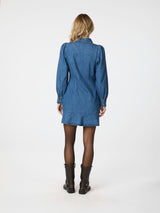 Neo Noir Nikko Denim Dress - Blue