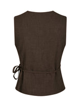 Neo Noir Samara Melange Waistcoat -  Brown