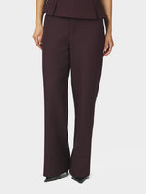 Neo Noir Emmett Structure Pants - Chocolate Plum