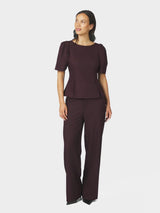 Neo Noir Emmett Structure Pants - Chocolate Plum