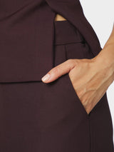Neo Noir Emmett Structure Pants - Chocolate Plum